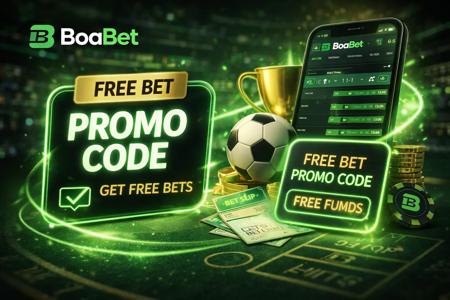 Ingyenes fogadás promóciós kód a BoaBet betting platform oldalán sportfogadási bónusz aktiválásához
