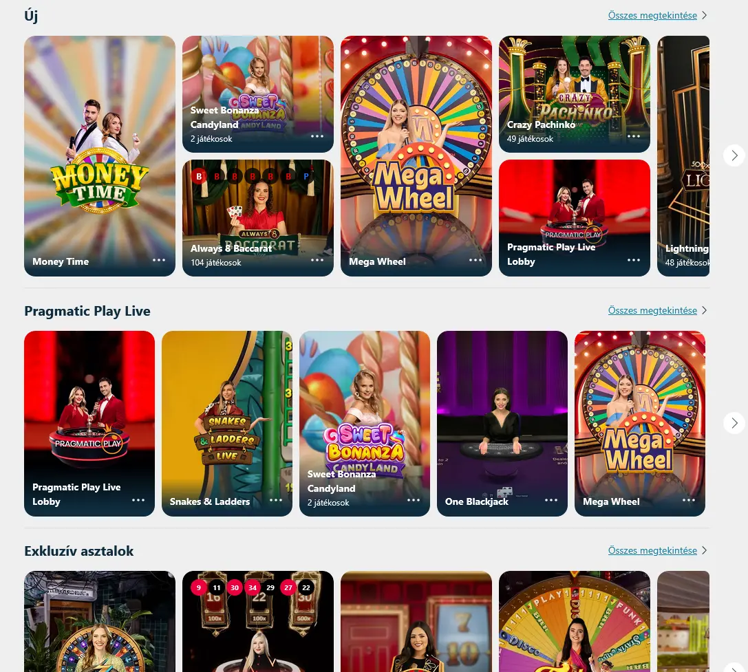 Élő kaszinó játékok a BoaBet website felületén valós idejű osztókkal